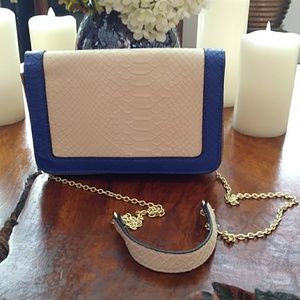 Sam & Libby Purse W/Snake Skin look